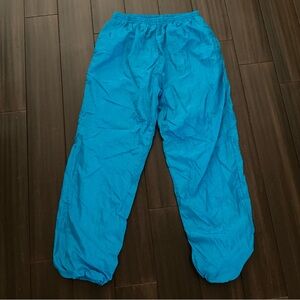 Vtg 90s Turquoise Blue Crossroads Lined Windbreaker Track Pants Women’s Large